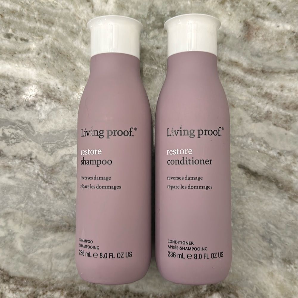 Living Proof Restore shampoo and conditioner